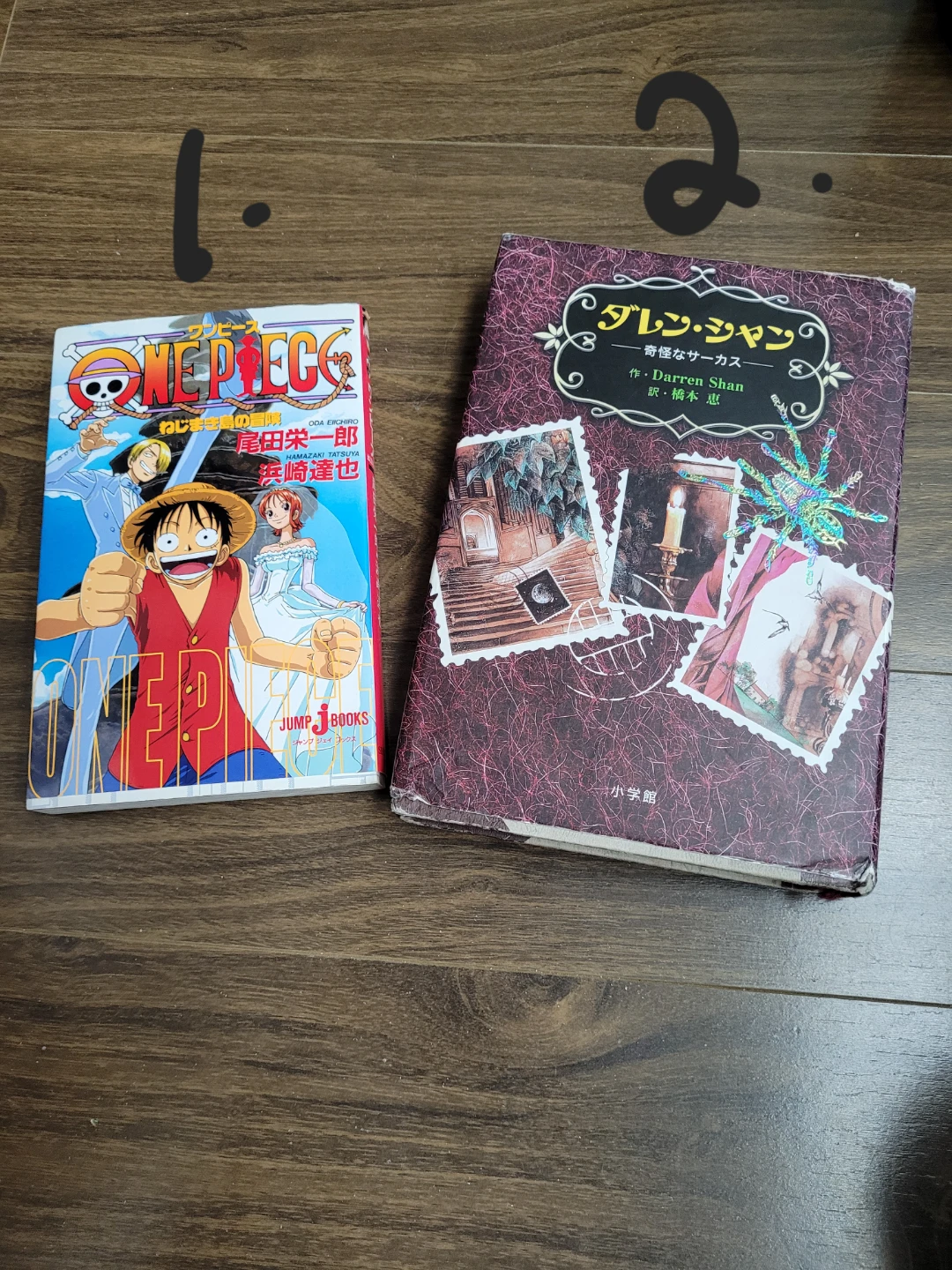 One Piece Manga Volume & Darren Shan Book