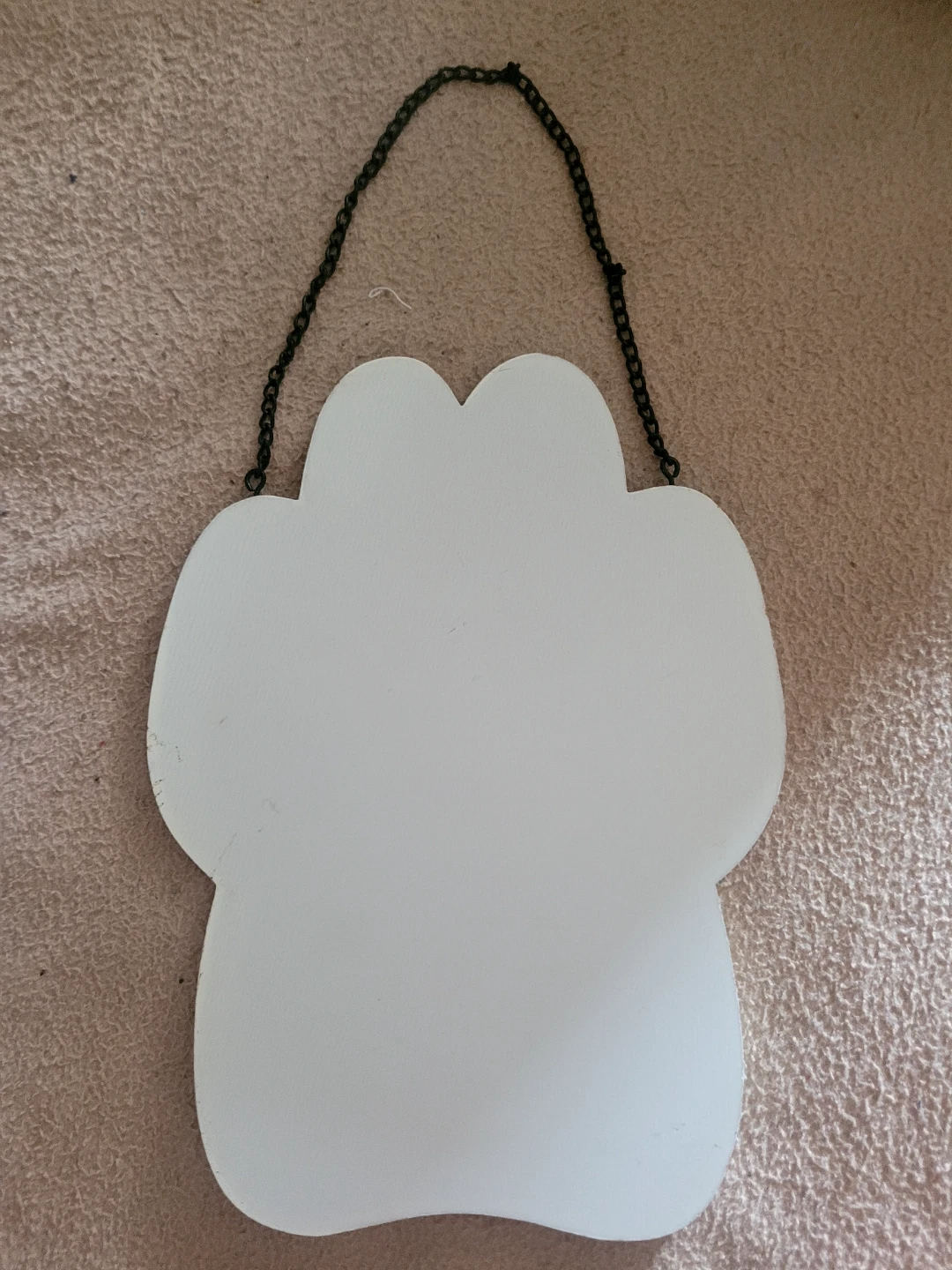 Cat Paw Print "It's Cat's World. Adjust" Hanging Sign - photo 2