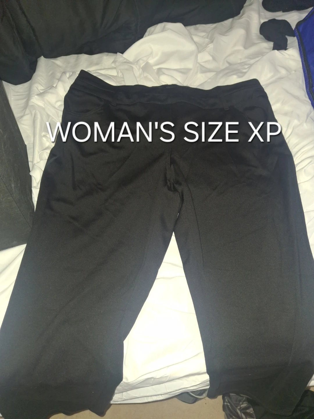 Black Woman's Pants Size XP