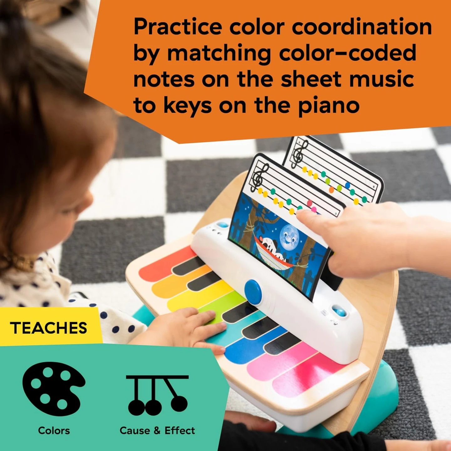 Baby Einstein and Hape Magic Touch Wooden Toy Piano - photo 5