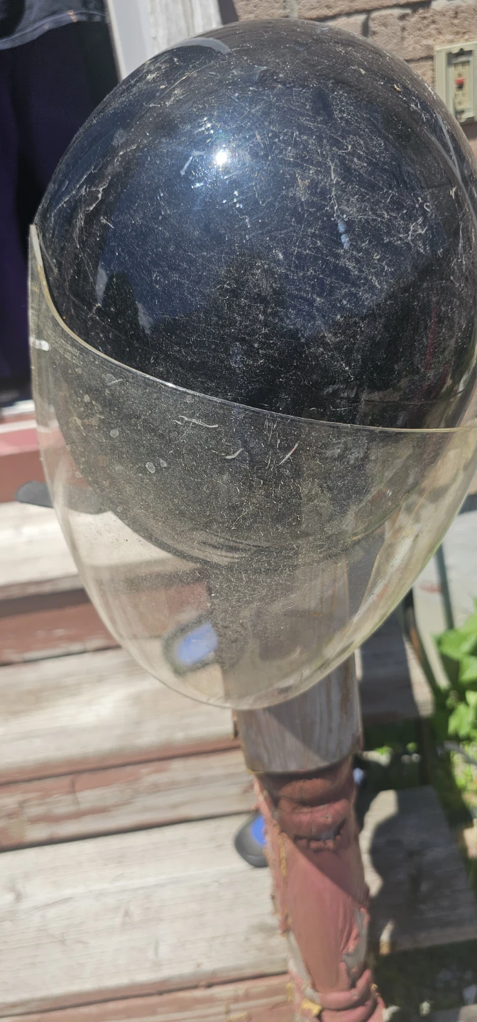 Black Motorcycle Helmet with Visor
