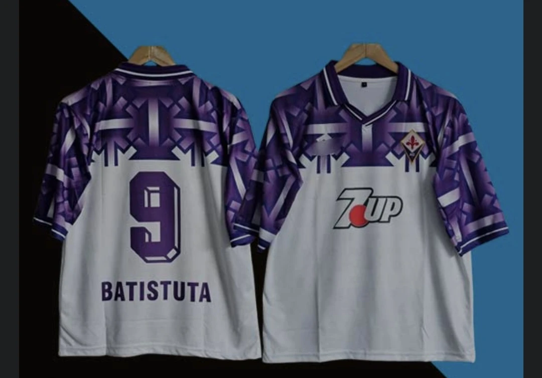 ⚽️ 1992/93 Fiorentina Away Jersey #9 Batistuta XL - photo 3