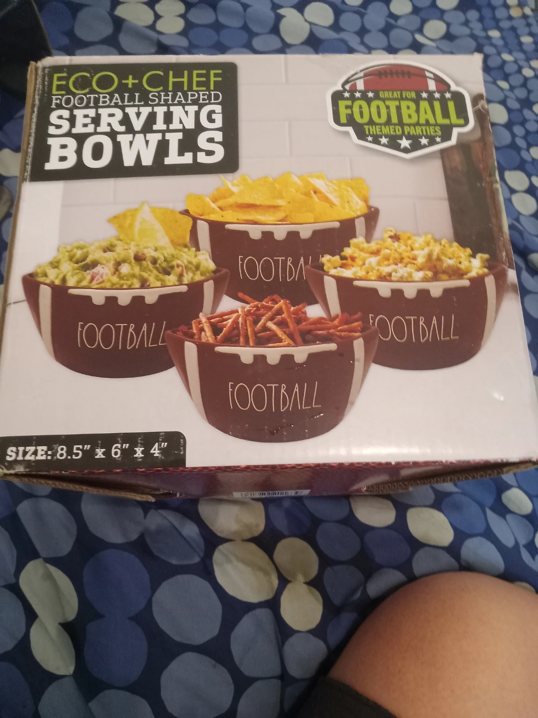 Eco+Chef Football Shaped Serving Bowls