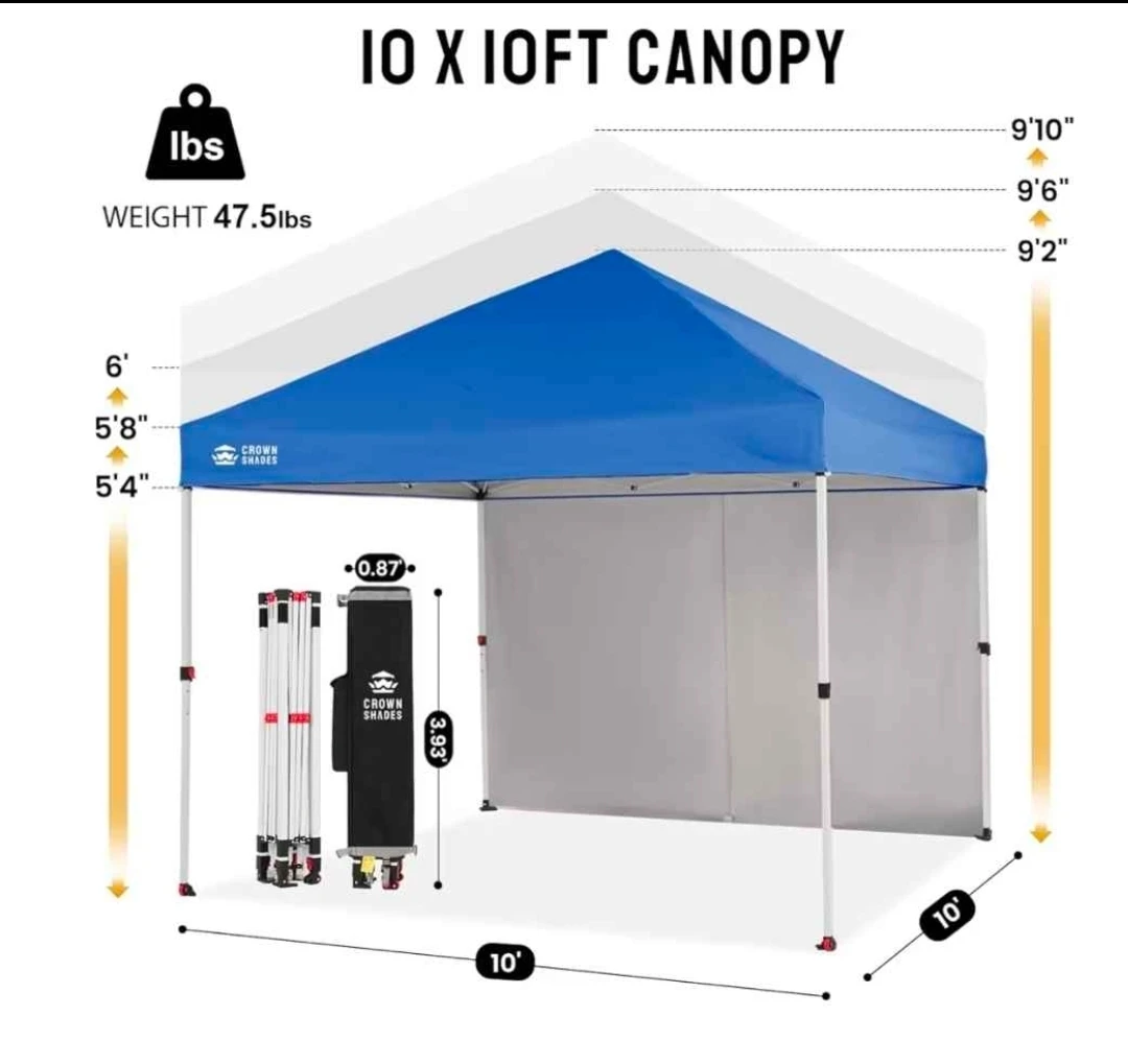 Crown Shades 10'x10' Canopy Tent - photo 2