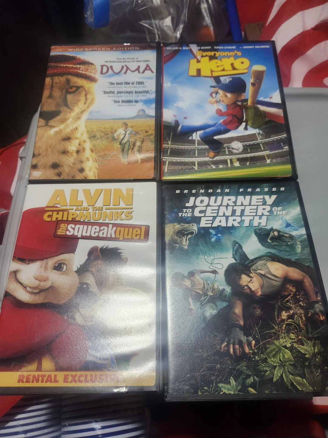 DVD Bundle: Duma, Everyone's Hero, Alvin & Chipmunks,