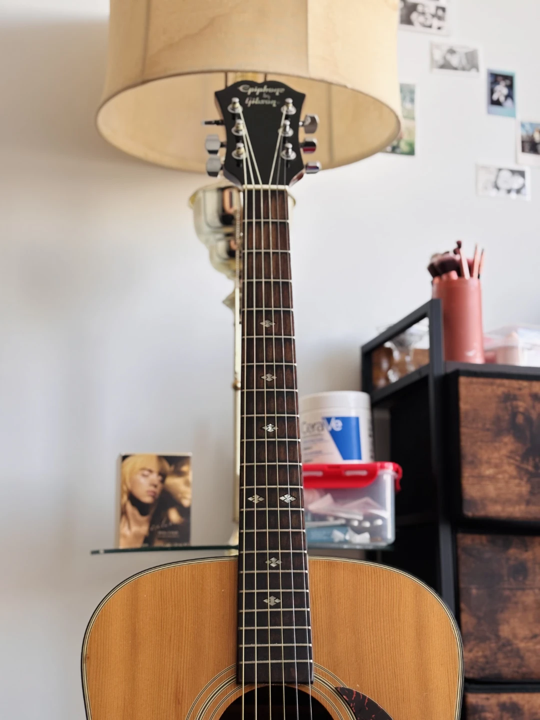 Vintage 1987 Korean Made Epiphone acoustic guitar - photo 4