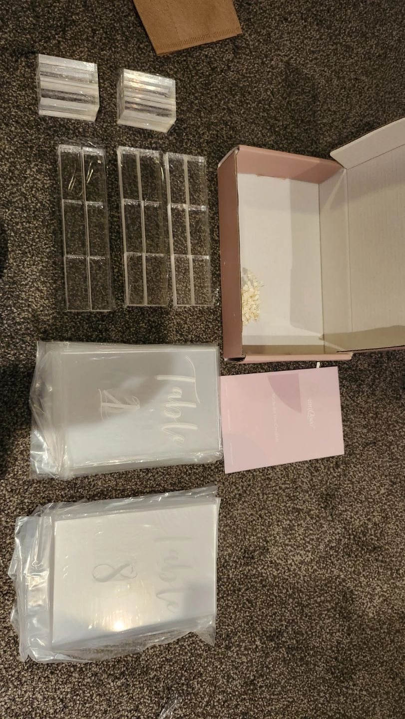 Acrylic Table Numbers 1-15 - photo 3