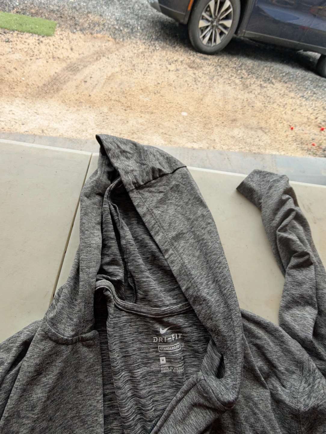 Nike Dri-FIT Grey Full Zip Hoodie - photo 3
