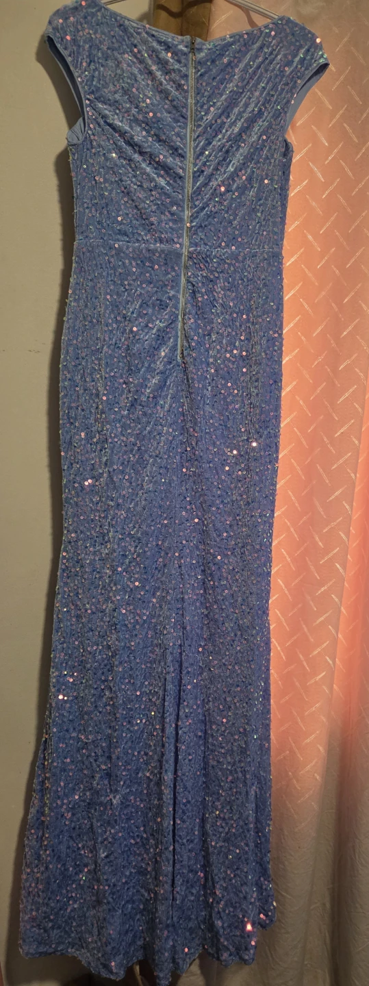 Sparkly Blue Sequin Gown - photo 2