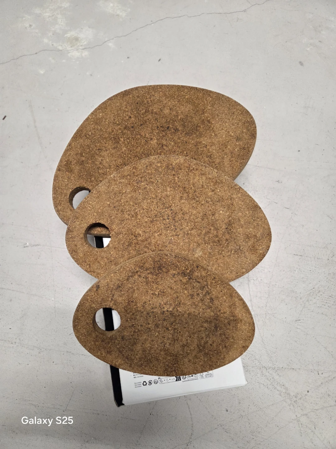 Set of 3 Cork Coasters