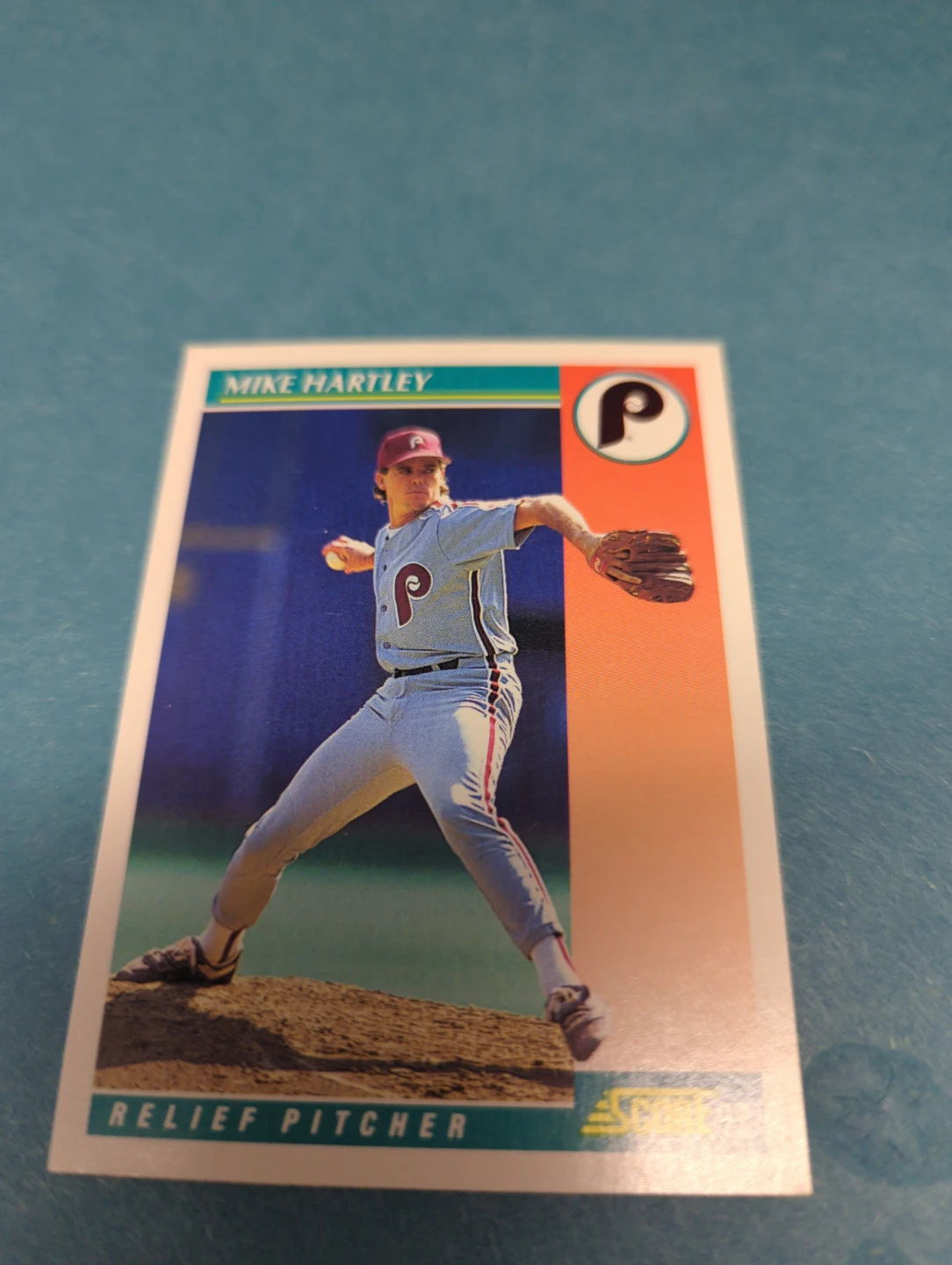 Mike Hartley Relief Pitcher Baseball Card ⚽