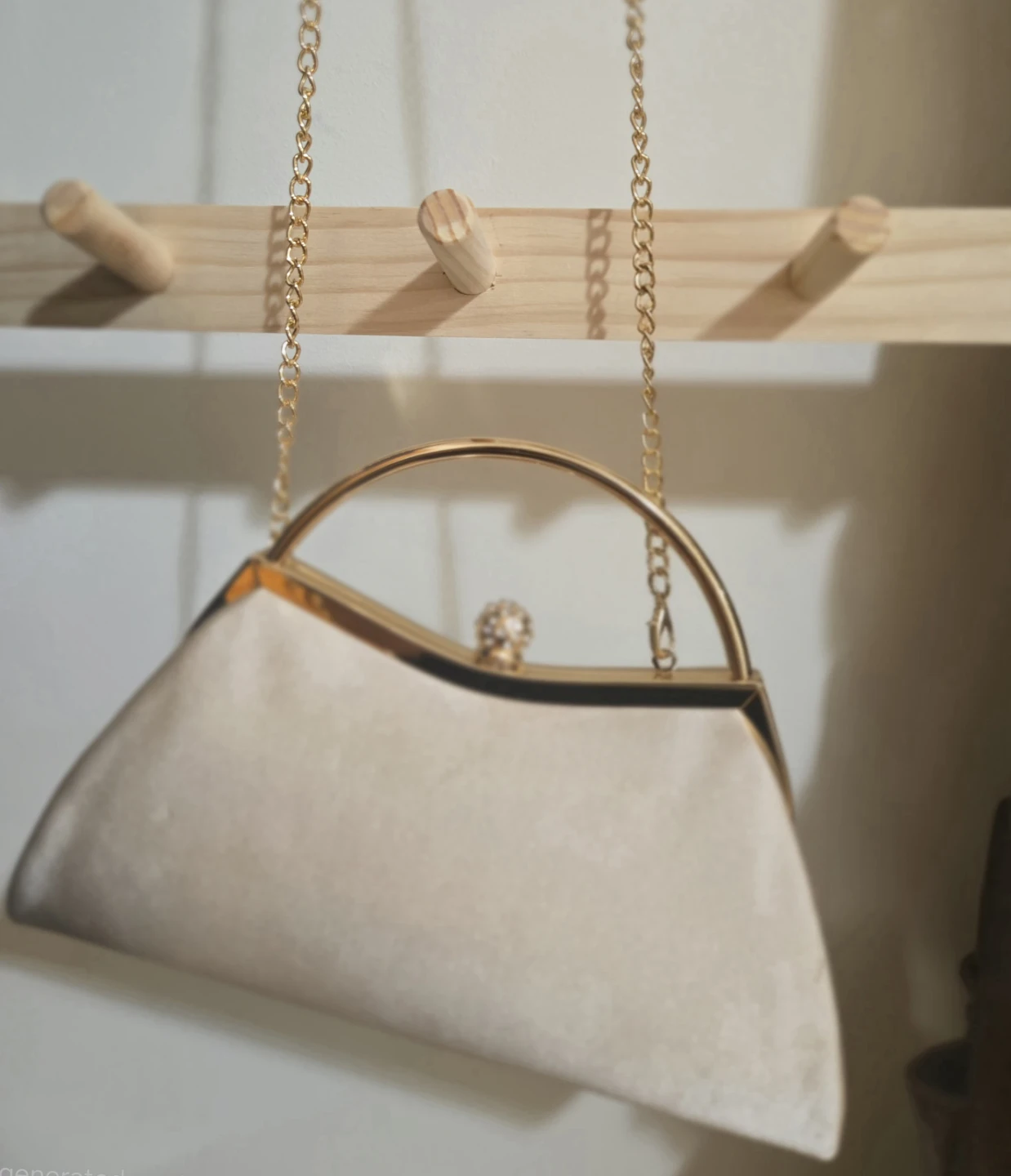 Wooden Garment Rack with Shelves - photo 5