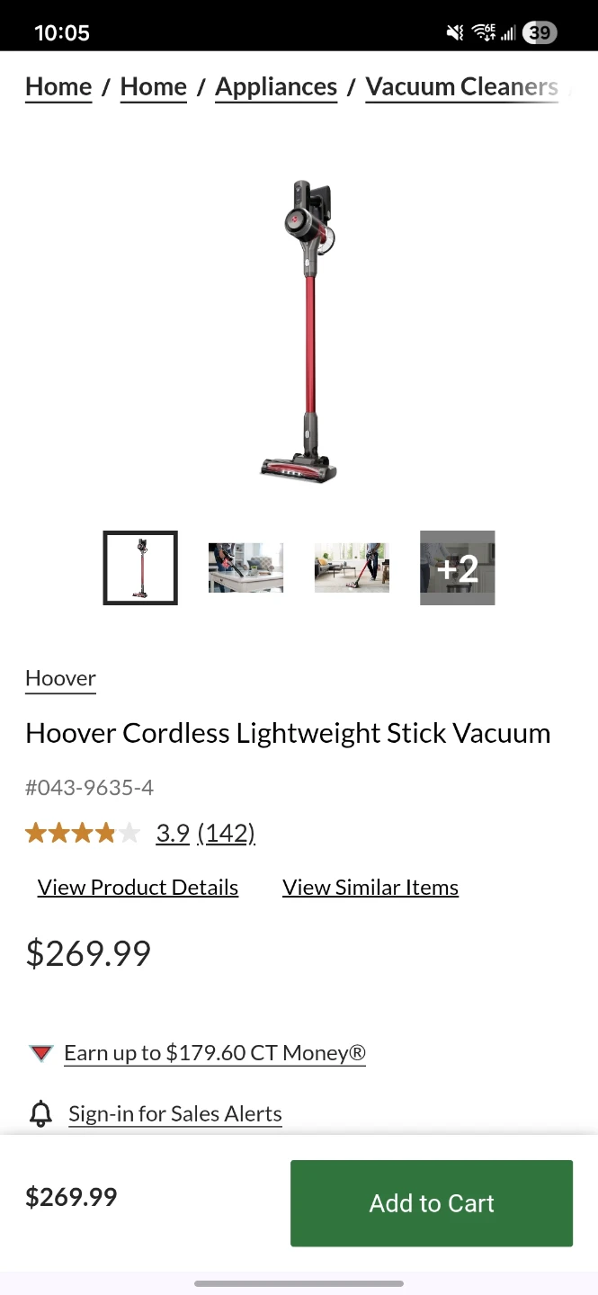 Hoover Cordless Lightweight Stick Vacuum - photo 2