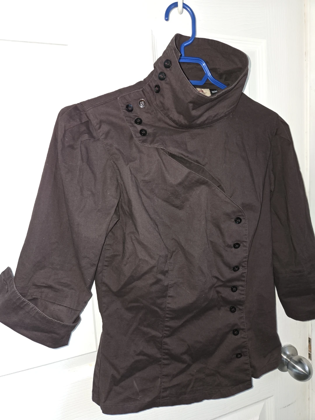 ⚽ Unique, Stylish Women's Brown Button-Up Shirt (Multi-Closure!) - photo 3