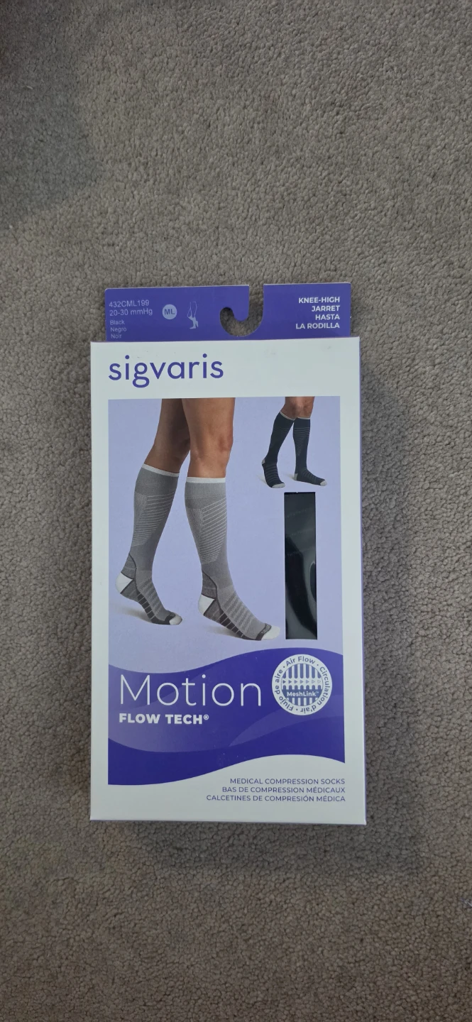 Sigvaris Motion Flow Tech Knee-High Compression Socks ML - photo 3