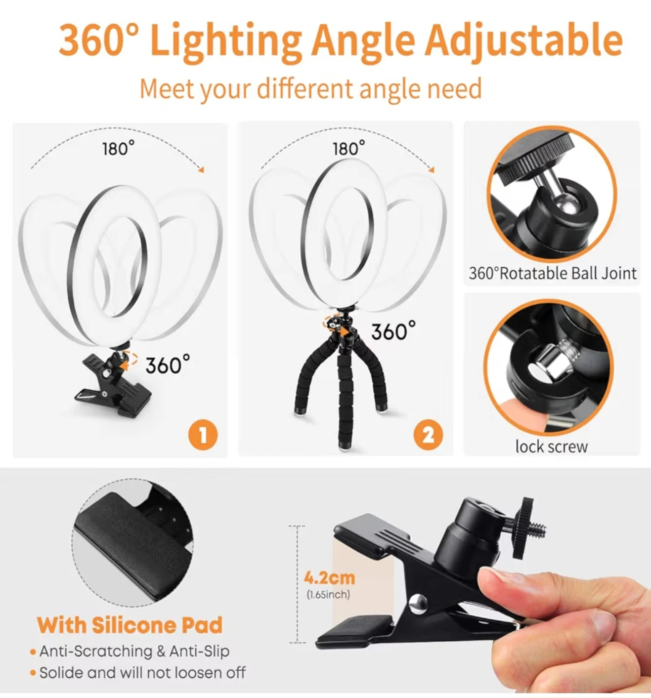 LED Ring Light Video Conference Lighting Kit - photo 5