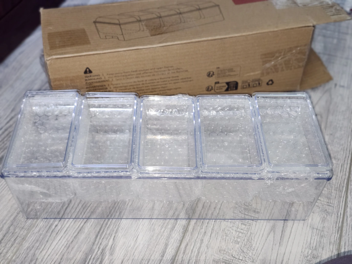 Lifewit 5-Compartment Condiment Server with Ice Chamber - photo 5
