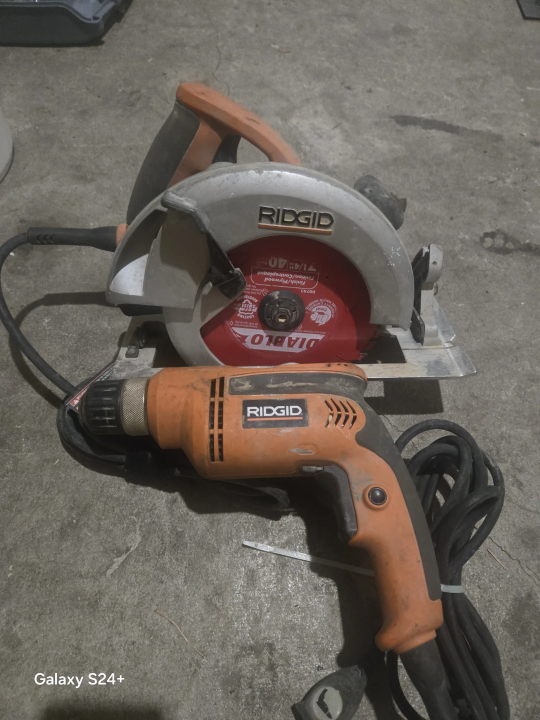 Ridgid Circular Saw and Drill Combo
