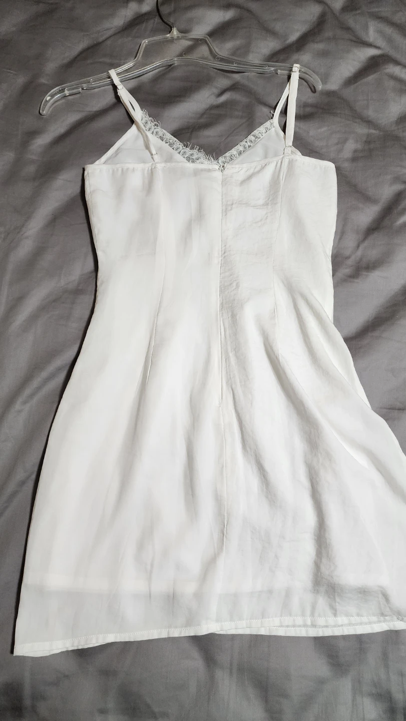 White Embroidered Cami Dress S - photo 2