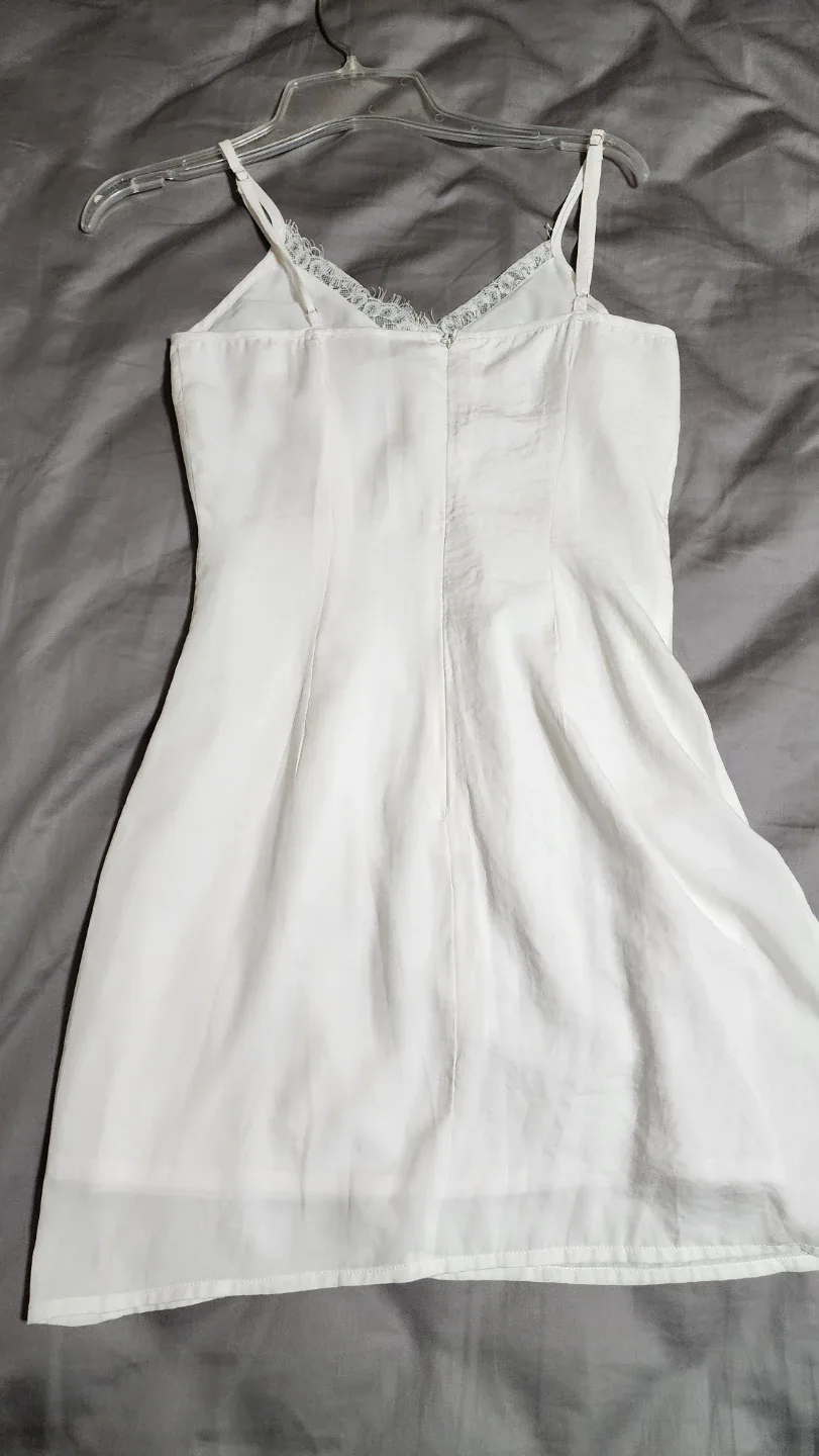 White Embroidered Cami Dress S - photo 2