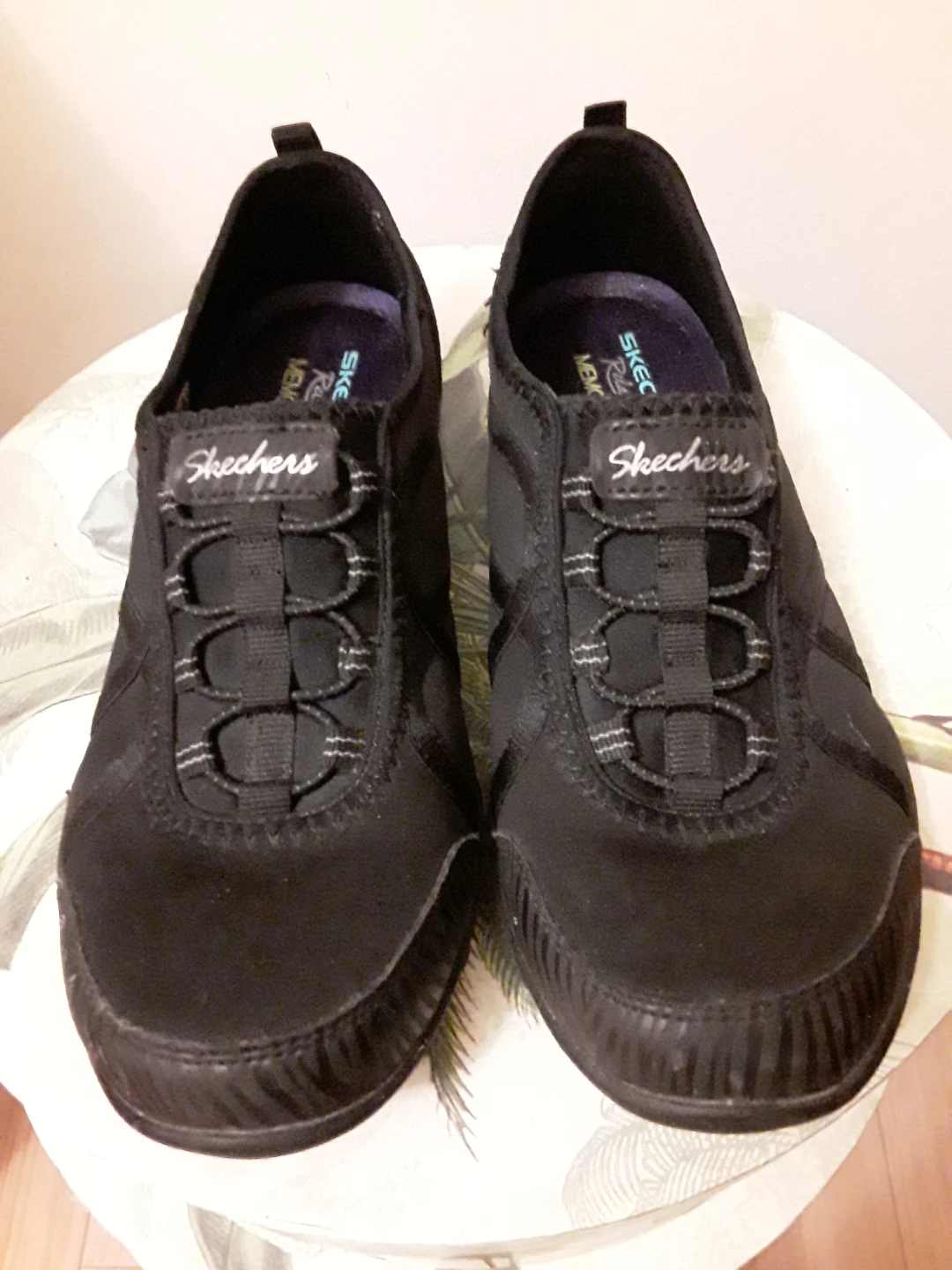 Skechers Black Relaxed Fit Memory Foam Slip-On Sneakers - photo 2