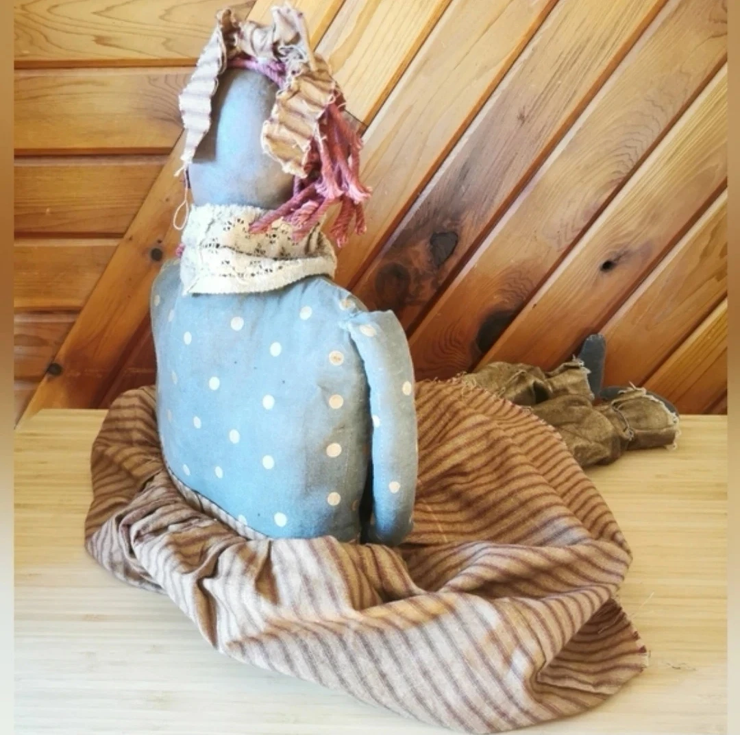 Vintage Primitive Rag Doll Rustic Folk Art - photo 5