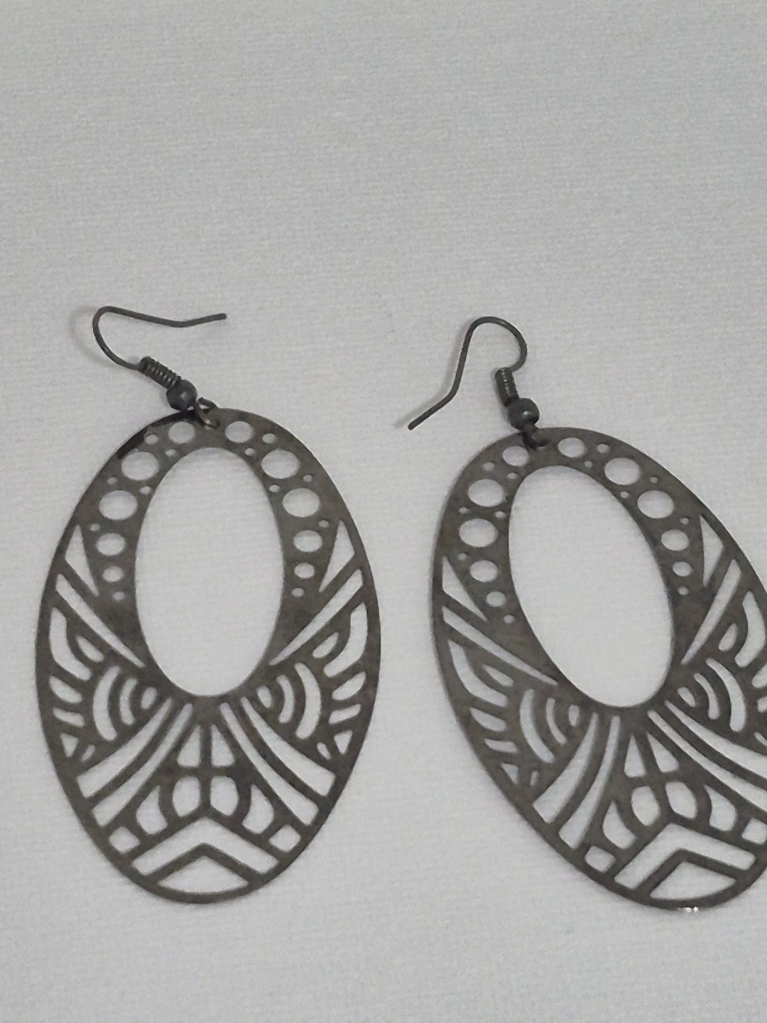 VINTAGE Oval Dangle Earrings - photo 2