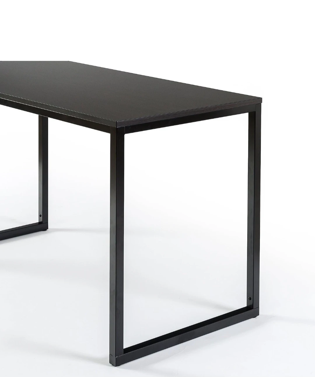Dark Wood and Black Metal Desk - photo 5