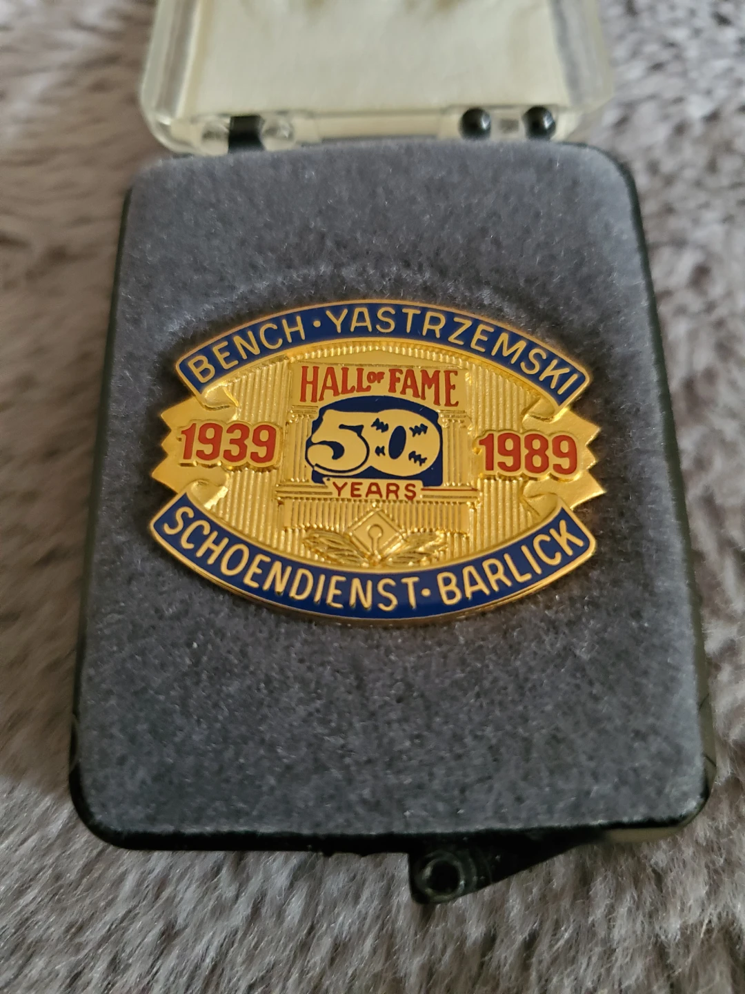 Baseball Hall of Fame 1989 Induction Press Pin ⚽