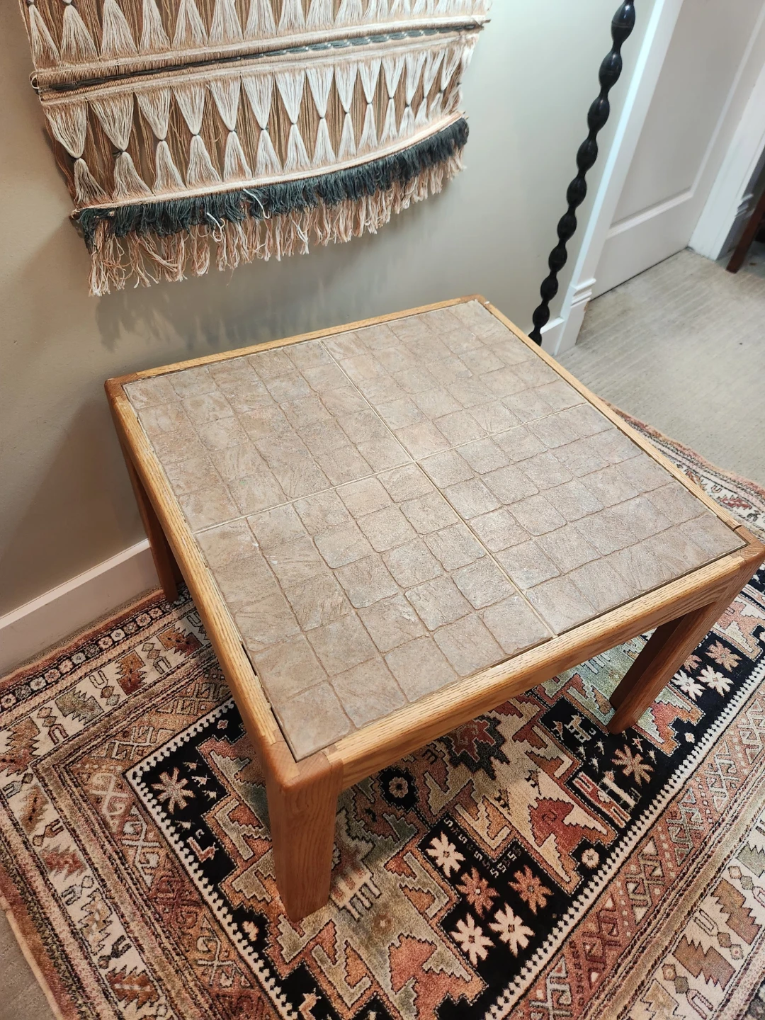 SOLID WOOD Tiled Top Coffee OR end Table - photo 5