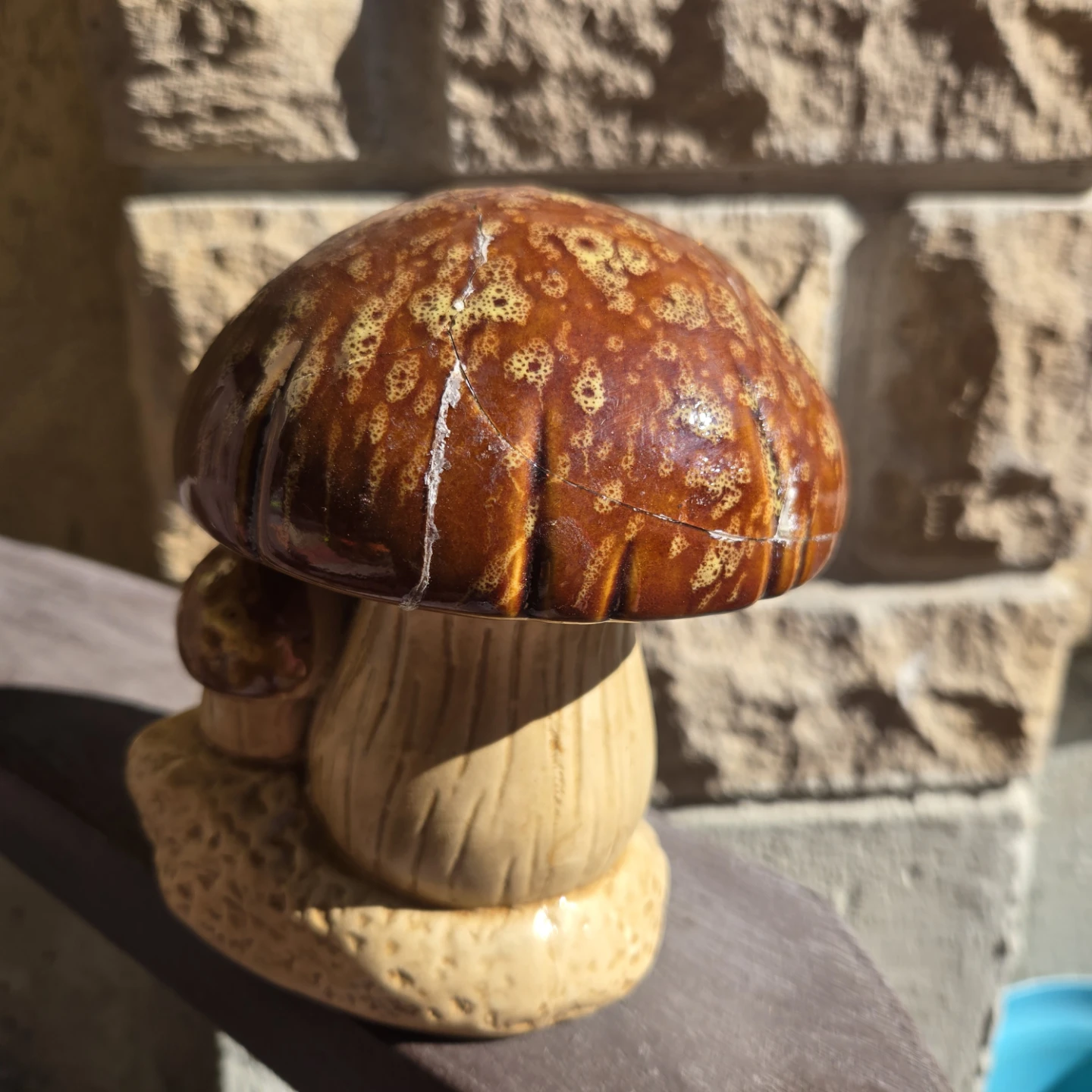 Ceramic Mushroom Figurine