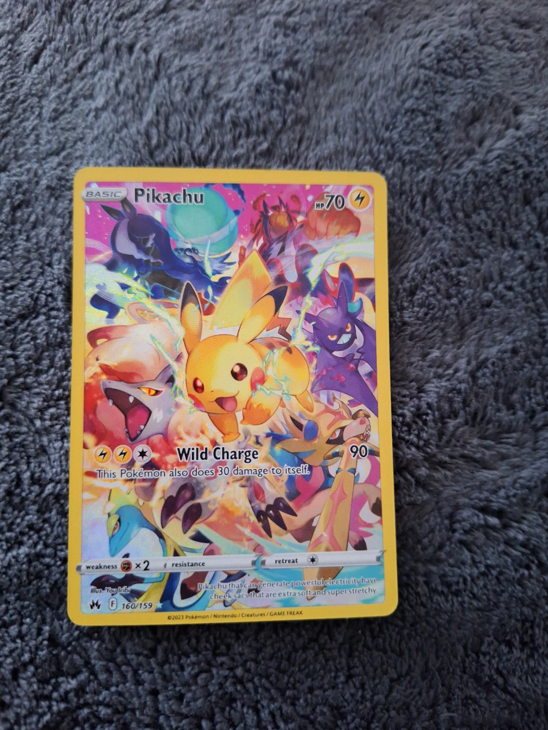 Pokemon TCG Pikachu Card 160/159