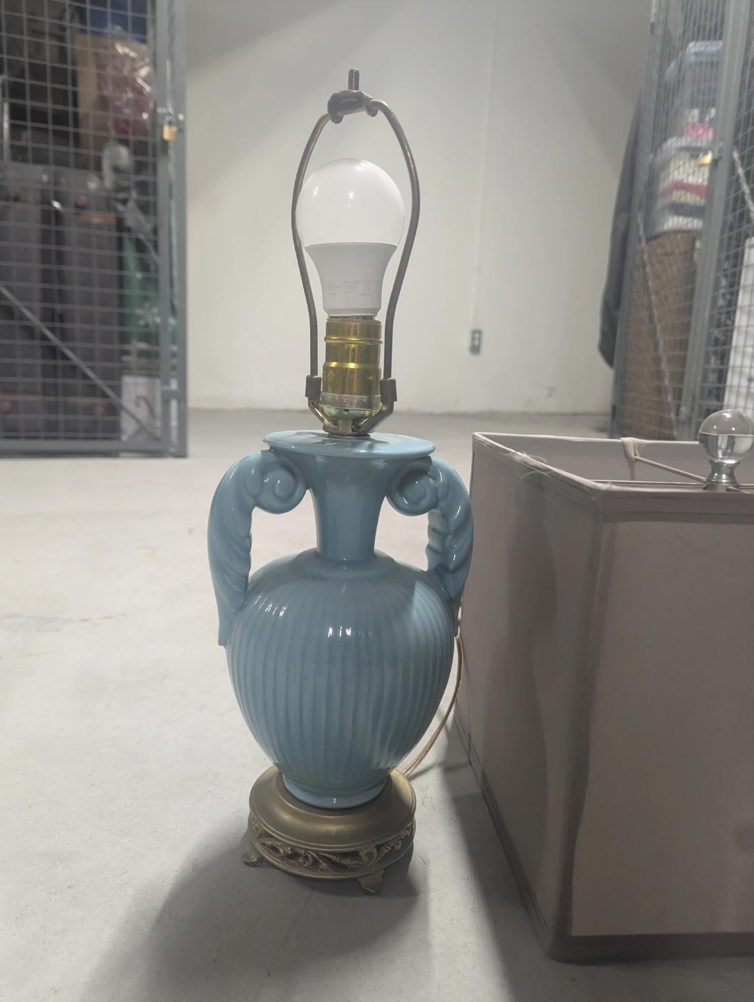 Royal Haeger Blue Lamp - Tested and Working.