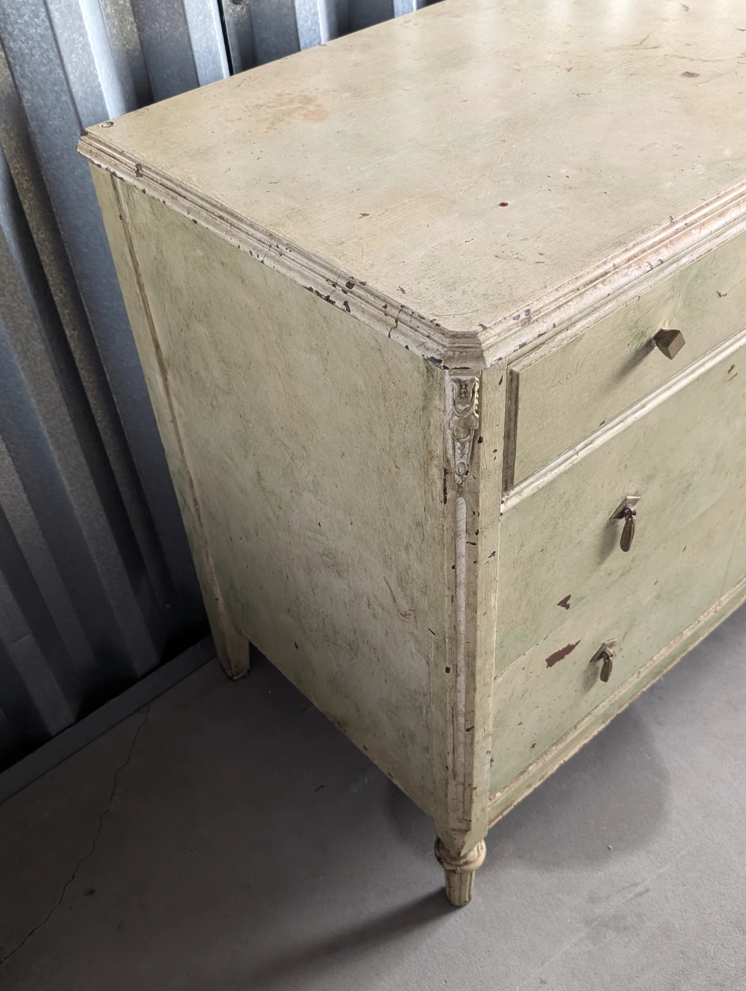 Vintage Light Green Dresser - photo 2