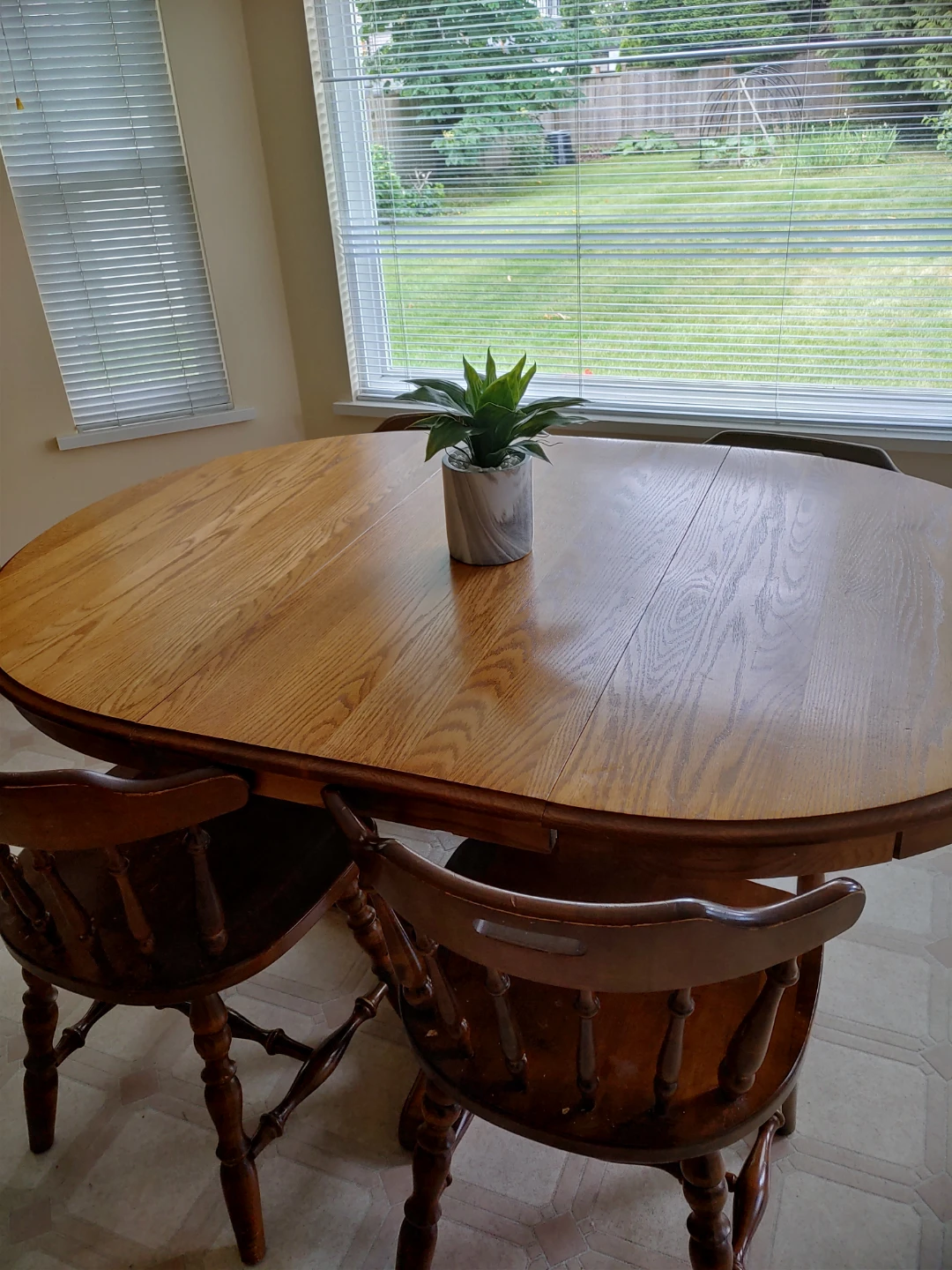 Wooden Dining Table with Chairs