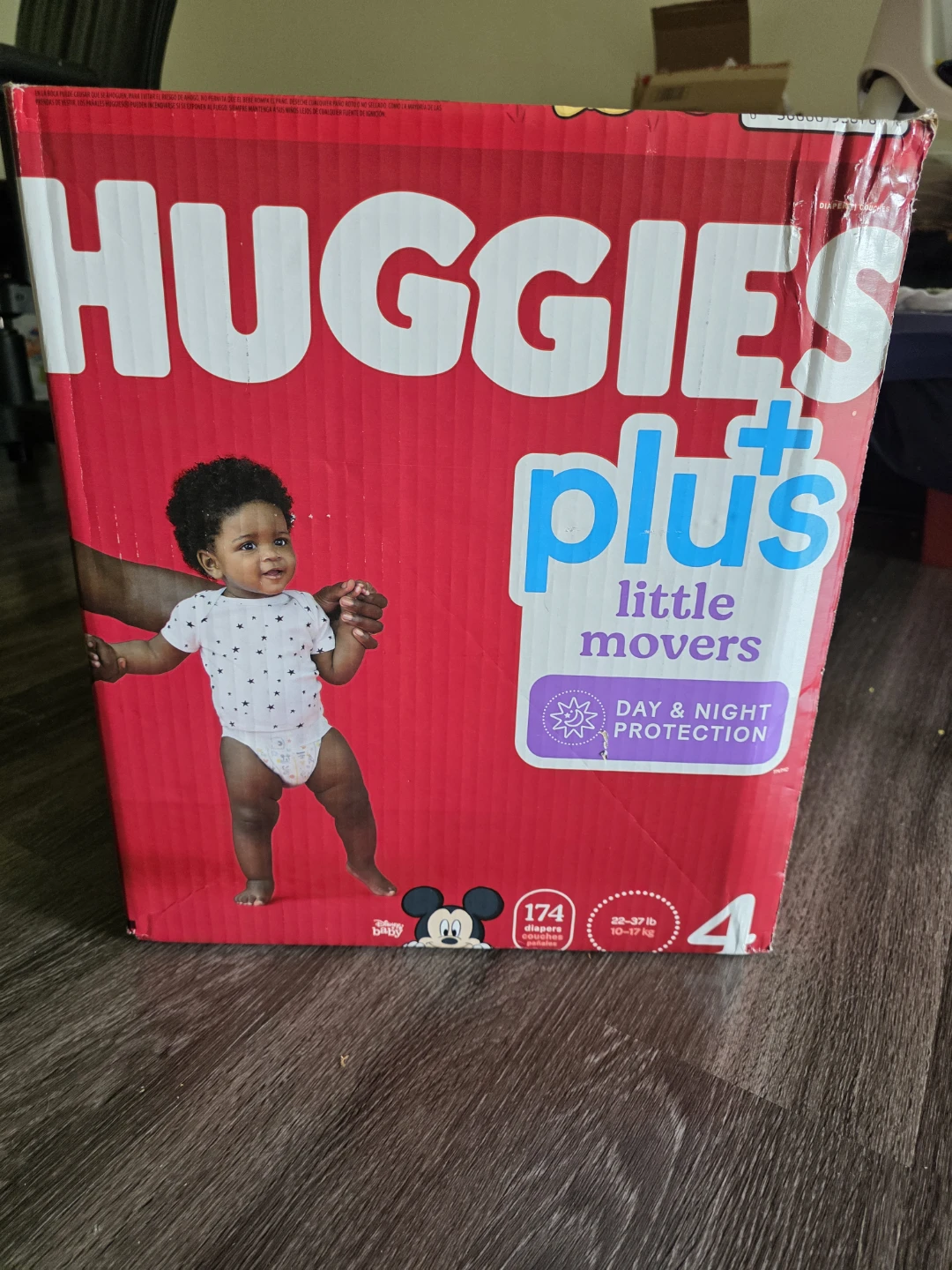 Huggies Plus Little Movers Diapers Size 4
