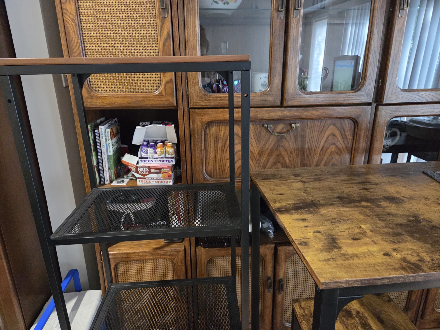 4-Tier Metal and Wood Shelf Unit - photo 3