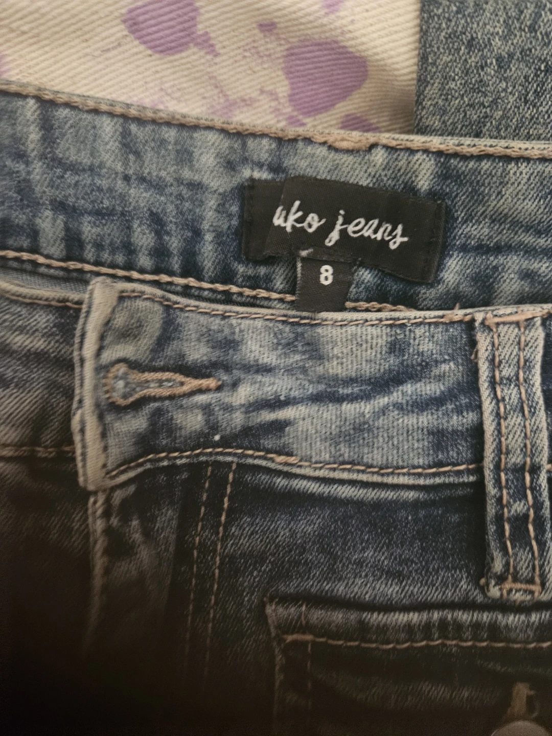 Uko Jeans Blue Denim Size 8 - photo 2