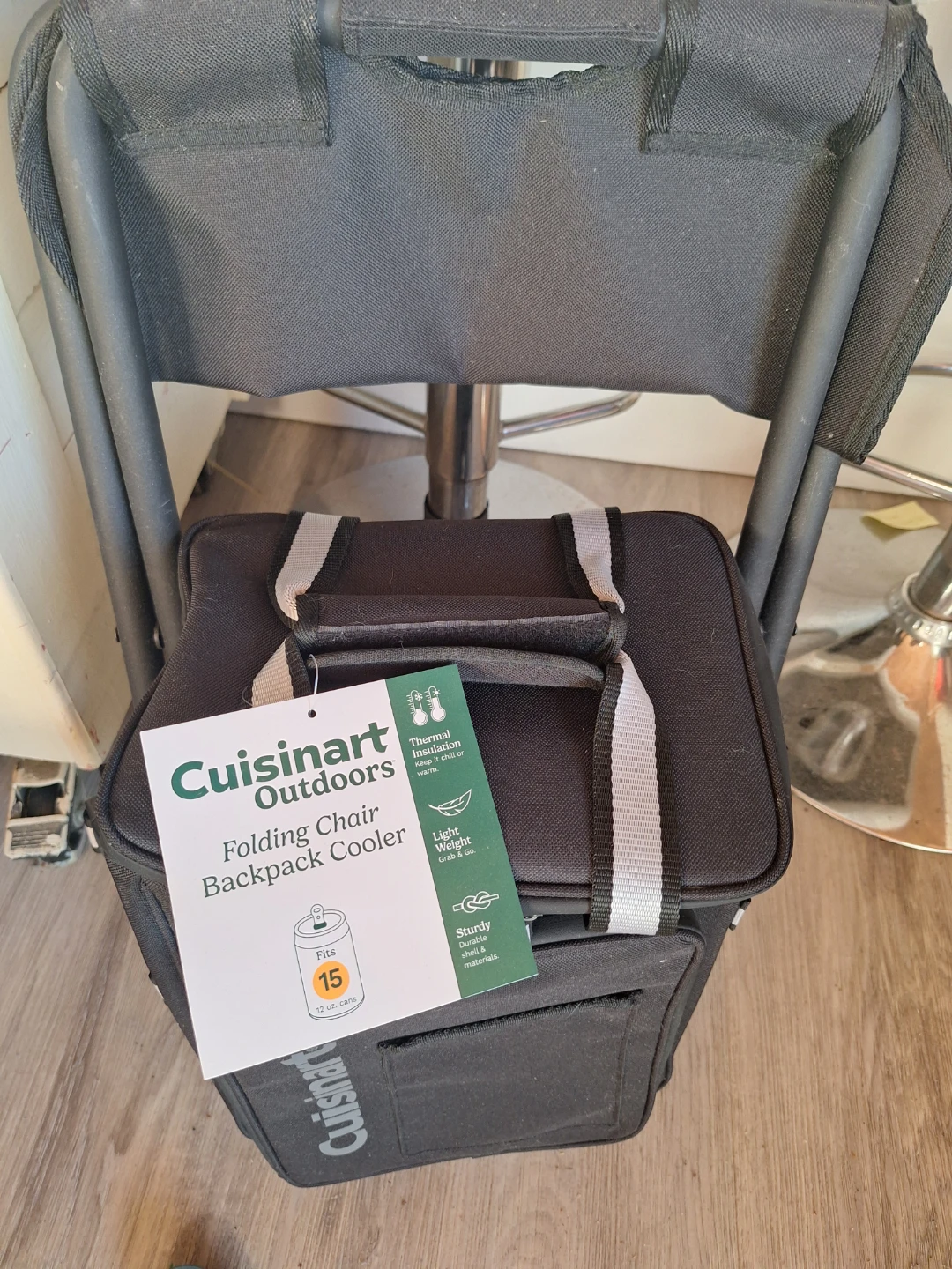 Cuisinart Outdoors Folding Chair Backpack Cooler