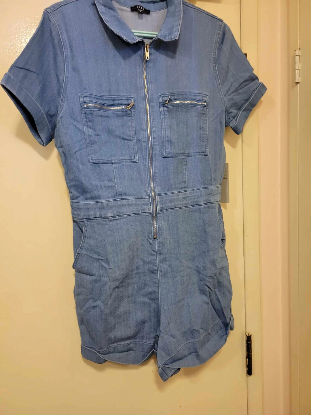 Denim Romper - photo 3