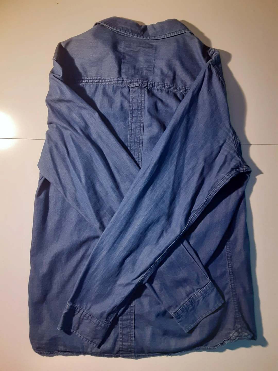Denim Style Long Sleeve Shirt | Bluenotes - 100% Cotton - S: L/G - photo 5