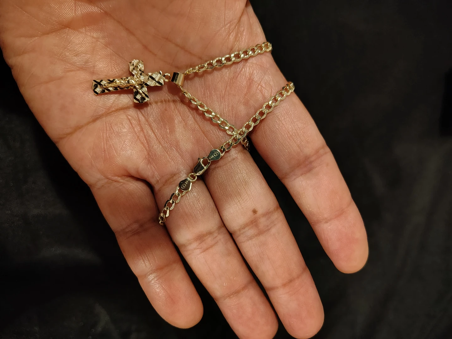 Oro Italiano 14k Cuban Chain with Jesus P. - photo 5