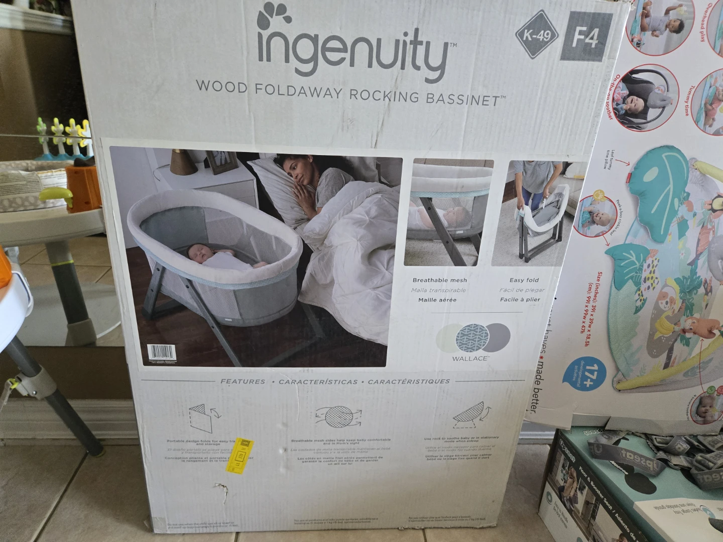 Ingenuity Wood Foldaway Rocking Bassinet
