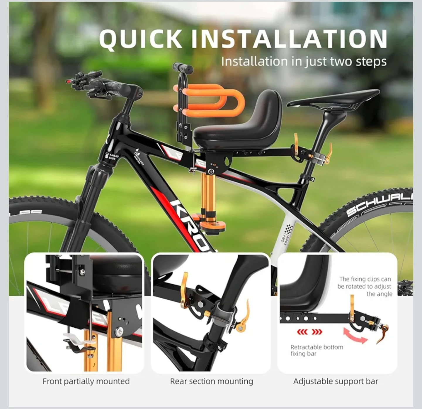 Foldable Child bike seat - photo 2