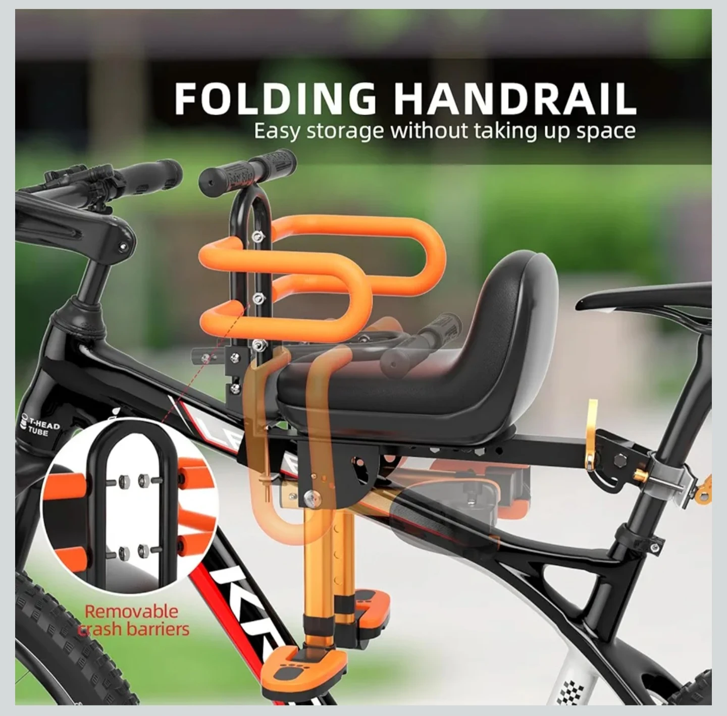 Foldable Child bike seat - photo 3