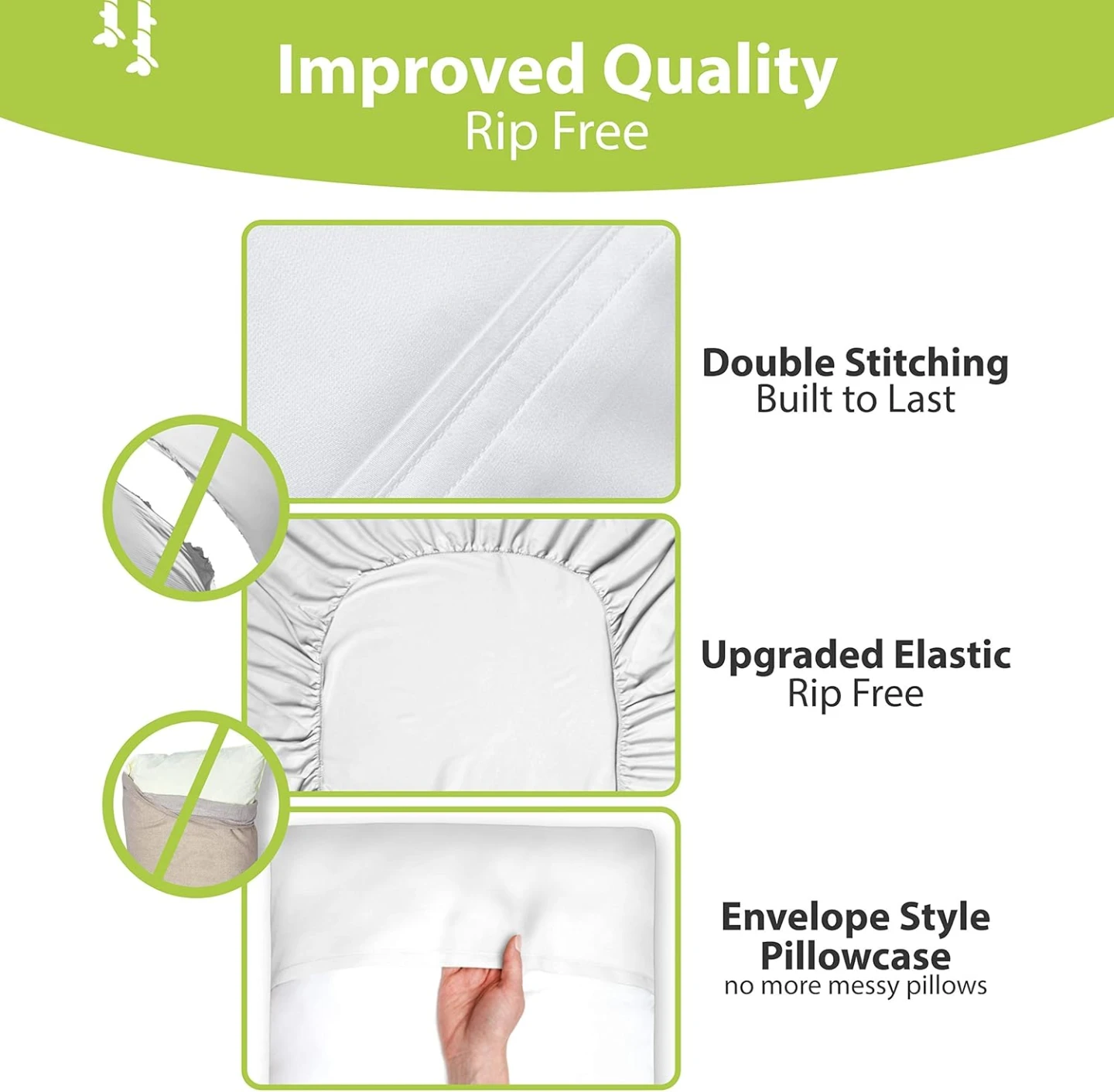 NEW BAMPURE 100% Organic Bamboo Sheets Queen Set 4PC - photo 4