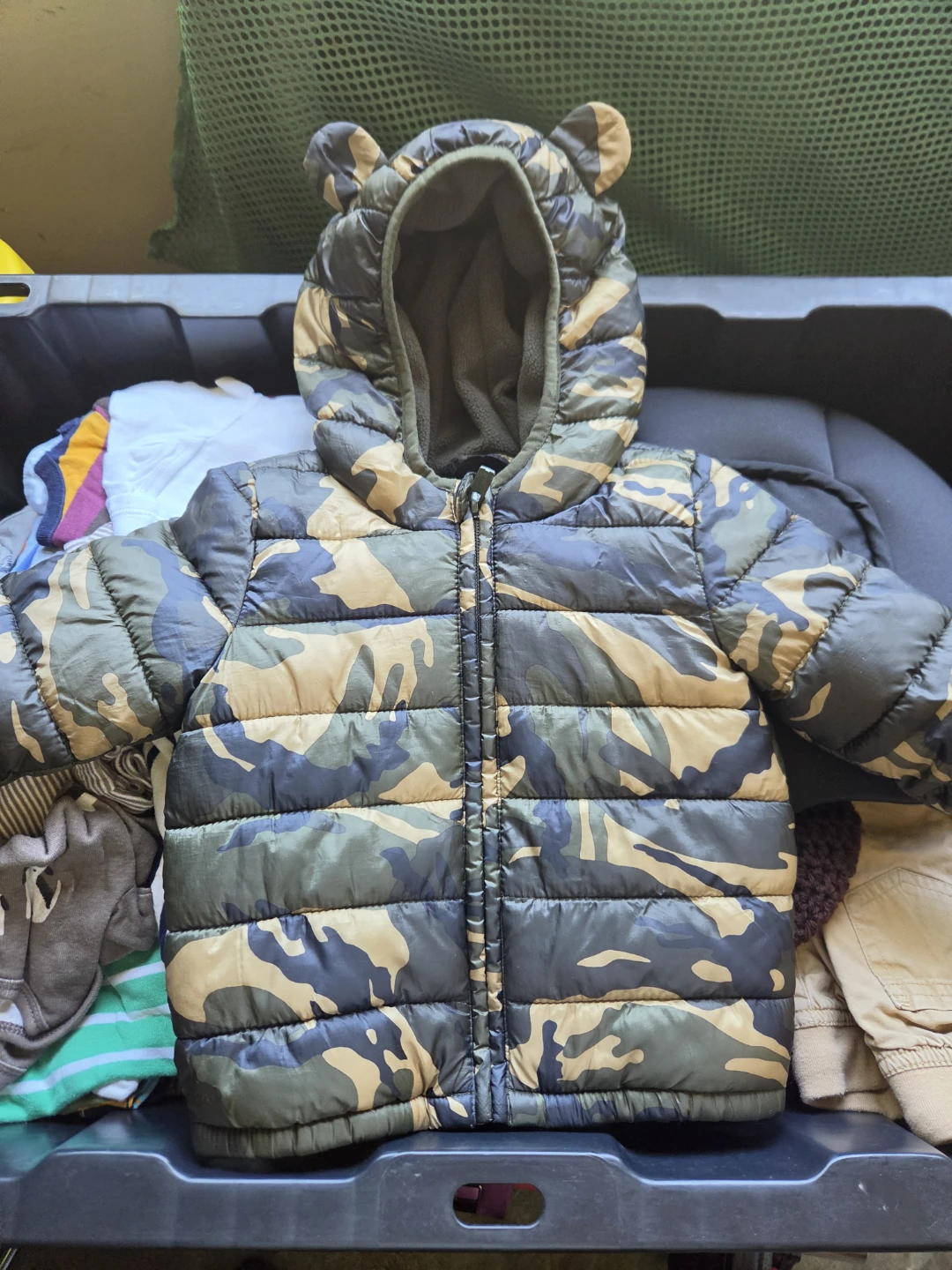 Old Navy Camouflage Puffer Jacket with Hood
