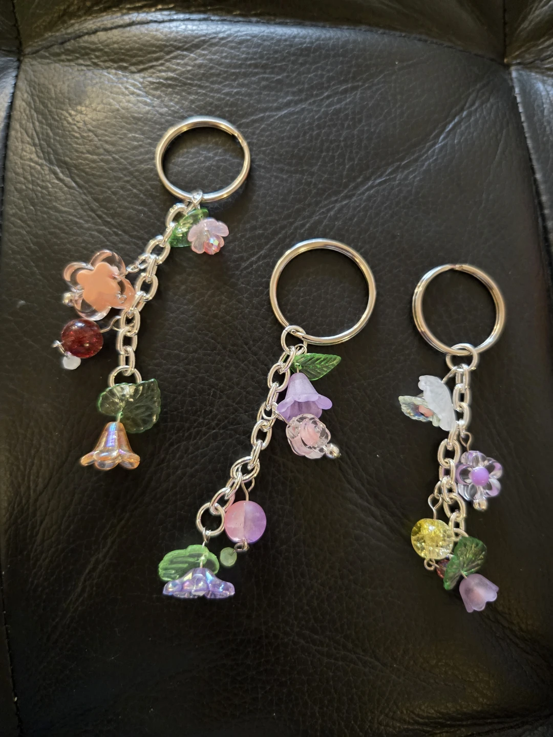 Flower Keychains and Phone Straps $3 Each