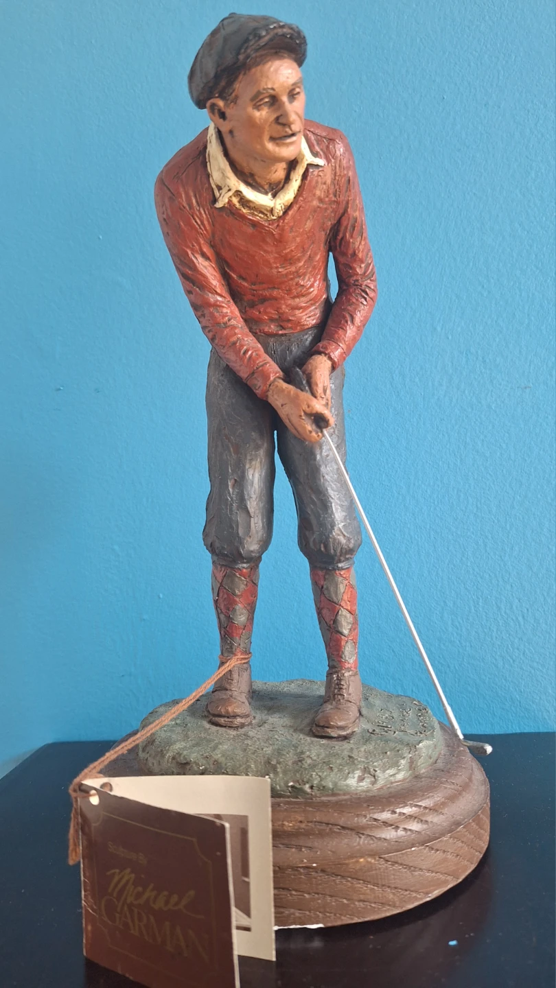 "Knickers"  Golfer Sculpture by Michael Garman