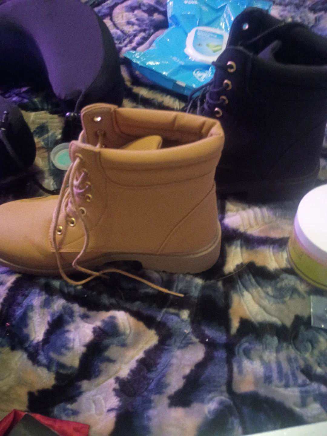 Tan Timberland Style Work Boots
